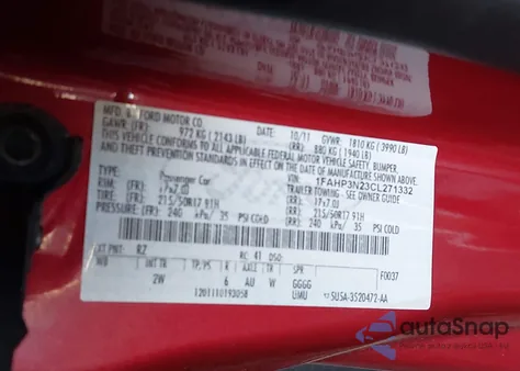 2012 Ford Focus Titanium из США, поврежденный, VIN 1FAHP3N23CL271332